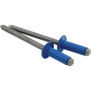 3/16" Small Head Rivets Steel Mandrel Chevron Blue