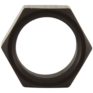 Aluminum Jam Nuts Thin OD Black 5/8"-18 RH