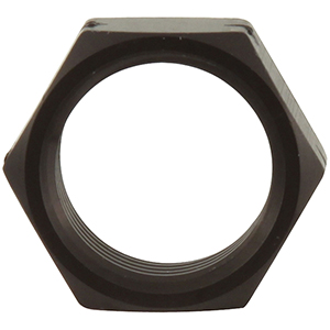 Aluminum Jam Nuts Thin OD Black 5/8"-18 LH