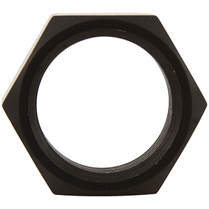 Aluminum Jam Nuts Thin OD Black 3/4