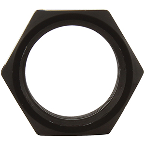 Aluminum Jam Nuts Thin OD Black 3/4