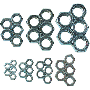 Steel Jam Nut Assortment RH