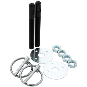 Aluminum Hood Pin Kit with 3/8" Pins Black