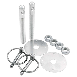 Aluminum Hood Pin Kit with 1/2