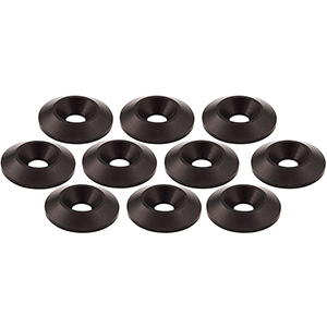 Countersunk Washers 1/4" x 1", Black
