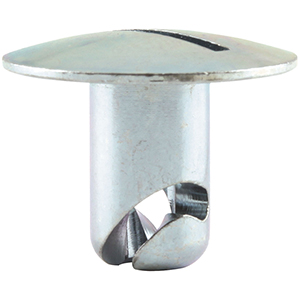 Steel O/S Oval Head Fasteners 7/16" x .500" Long Silver