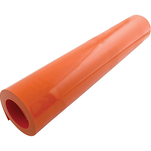 Rolled Plastic .070" x 24" x 10' Orange