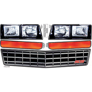 Monte Carlo SS Nose Decal Kit Stock Grille