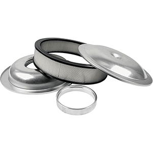 Aluminum 14" Air Cleaner Kit with Paper Element Plain
