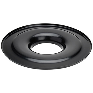 Aluminum 14" Flat Air Cleaner Base Black