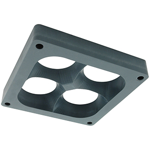 Drag Hi-Flow Carb Spacer 4500 Tapered 4 Hole 1"