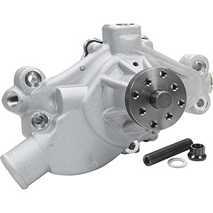 SBC Vette Style Water Pump 1971-82, 3/4" Shaft w/ Bypass Ports And Cam Stop