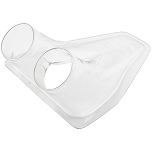 Plastic Brake Duct Double Outlet Clear