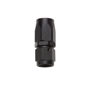 Hose End Reusable Black Aluminum Straight -10