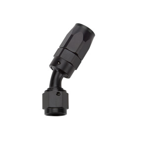 Hose End Reusable Black Aluminum 30 Deg Elbow -12