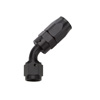 Hose End Reusable Black Aluminum 45 Deg Elbow -16