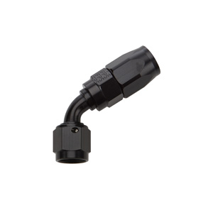 Hose End Reusable Black Aluminum 60 Deg Elbow -16