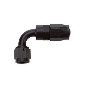 Hose End Reusable Black Aluminum 90 Deg Elbow -10