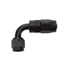 Hose End Reusable Black Aluminum 90 Deg Elbow -8