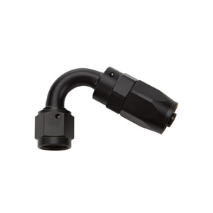 Hose End Reusable Black Aluminum 120 Deg Elbow -6