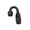 Hose End Reusable Black Aluminum 180 Deg Elbow -10