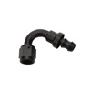 Hose End Pushlock Black Aluminum 120 Deg Elbow -10