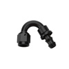 Hose End Pushlock Black Aluminum 150 Deg Elbow -10