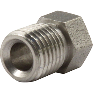 Inverted Flare Nut 3/8"-24 for 3/16" Line Stainless Steel