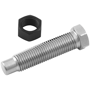 Torsion Arm Stop Bolt With Nut 9/16" Head Titanium