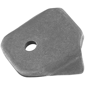 Body Brace Tab 1/8" with 1/4" Hole Round Tube Mount