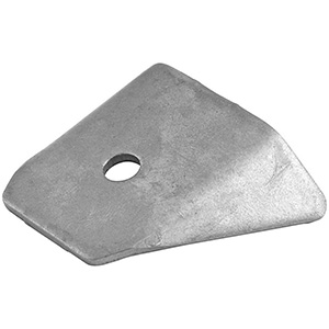 Body Brace Tab Flat Mount 1/4" Hole
