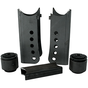 GM Metric Trailing Arm Bracket Kit Multi-Hole Stock to 4" Lower