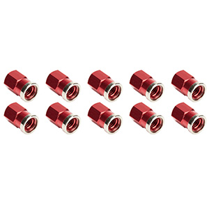 Quick Change Cover Nut Kit Short Red