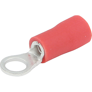 Vinyl Insulated Ring Terminal 22-18 Gauge #6 Hole