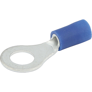 Vinyl Insulated Ring Terminal 16-14 Gauge 1/4" Hole