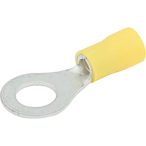 Vinyl Insulated Ring Terminal 12-10 Gauge 5/16" Hole