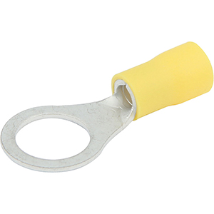 Vinyl Insulated Ring Terminal 12-10 Gauge 3/8" Hole