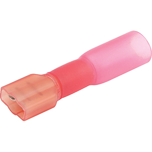 Heat Shrink Blade Terminal 22-18 Gauge Female 1/4"