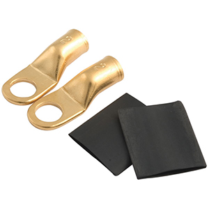 Ring Terminals 2 Gauge 3/8" Hole