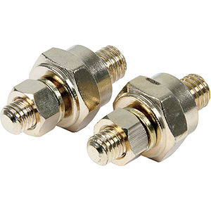 Gold Side-Post Battery Terminal Set