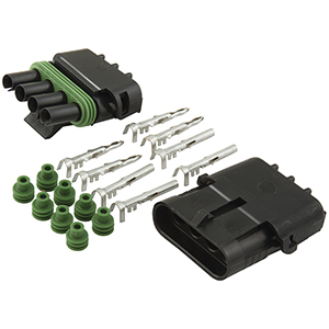 Weather Pack Connector Kit 4-Pin Flat