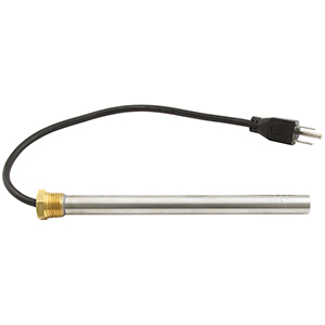 Immersion Heater 1/2" NPT x 7-1/2" Element, 250W