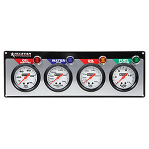 Allstar 4 Gauge Panel OP/WT/OT/FP