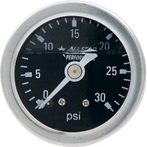 1-1/2" Pressure Gauge Liquid Filled 0-30 PSI