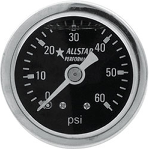 1-1/2" Pressure Gauge Liquid Filled 0-60 PSI
