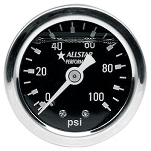 1-1/2" Pressure Gauge Liquid Filled 0-100 PSI