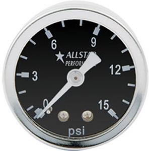 1-1/2" Pressure Gauge Dry Type 0-15 PSI