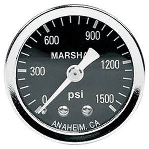 1-1/2" Pressure Gauge Dry Type 0-1500 PSI