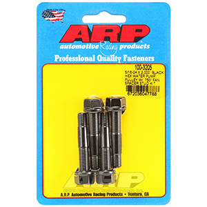 ARP 5/16-24 X 2.000 black hex water pump pulley w/ .750" fan spacer stud kit