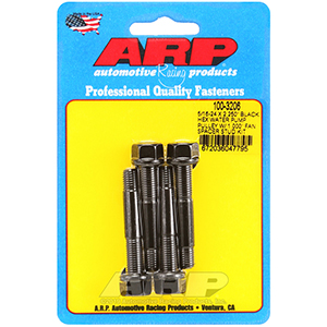 ARP 100-3206 5/16-24 X 2.250 black hex water pump pulley w/ 1.000" fan spacer stud kit